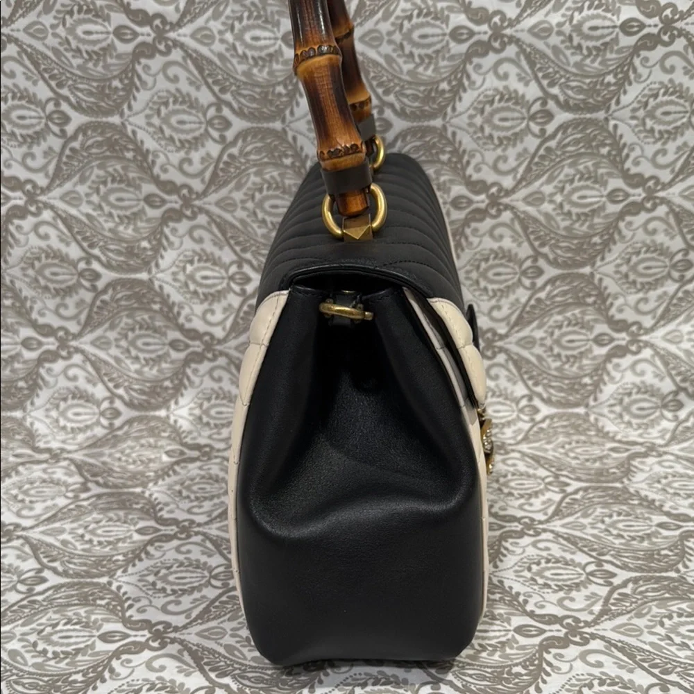 RARE GUCCI QUEEN MARGARET BAMBOO TOP HANDLE BAG - Picture 16 of 16
